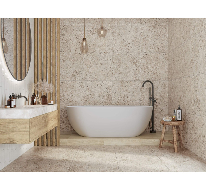 Плитка керамогранітна PEF580 Pebbles Extra мокко 600х600х8 Golden Tile