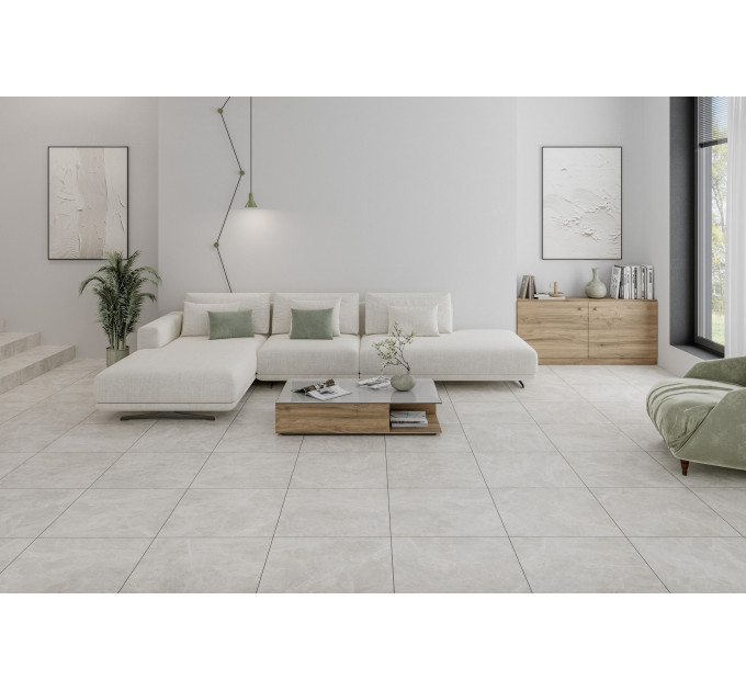 Плитка керамогранітна SEG580 Sky Stone світло-сірий 600х600х8 Golden Tile