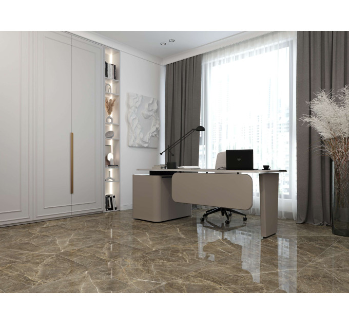 Плитка керамогранітна SO7580 Stone Roots коричневий 600х600х8 Golden Tile