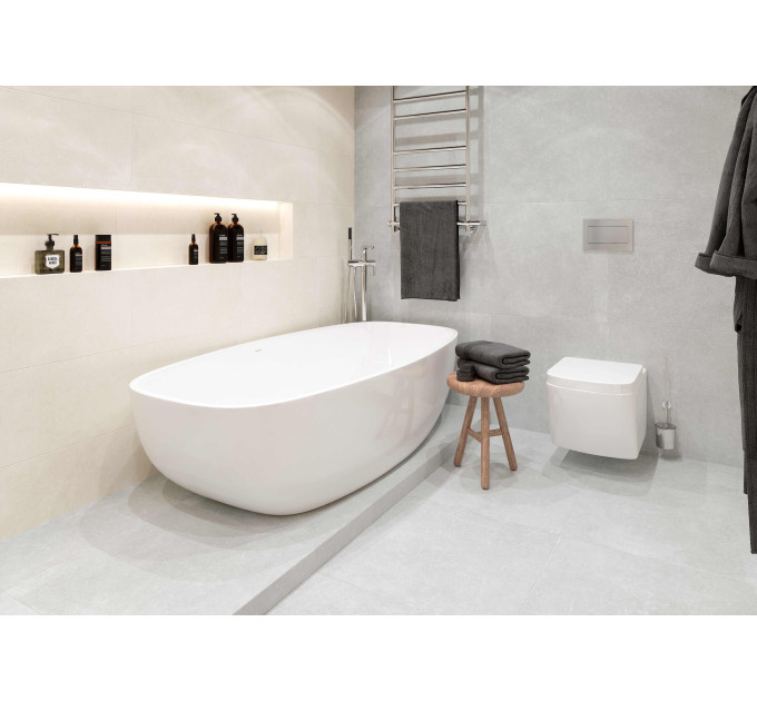 Плитка керамогранітна 44G670 Stonehenge світло-сірий 600х600х7 Golden Tile