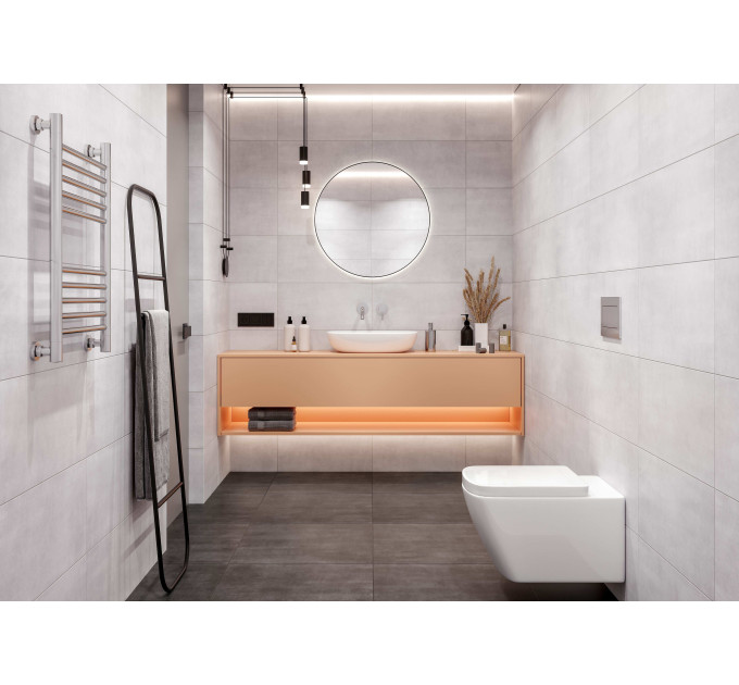 Плитка керамогранітна 5NG670 Strada світло-сірий 600х600х7 Golden Tile
