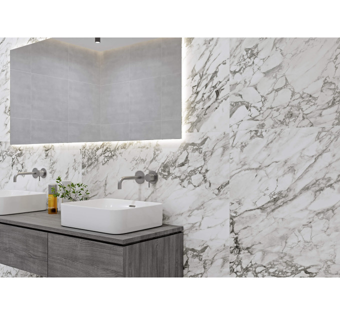 Плитка керамогранітна TS0580 Tempesta білий 600х600х8 Golden Tile