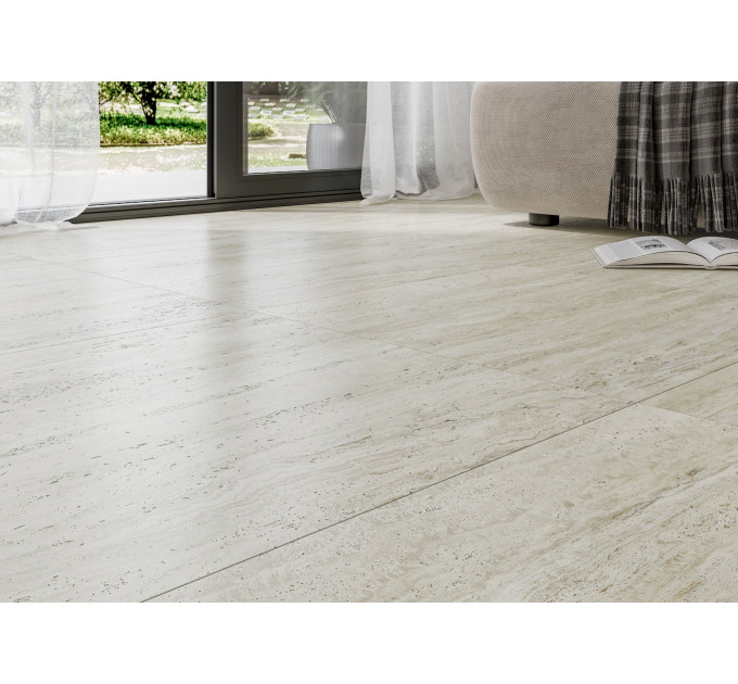 Плитка керамогранітна TE1580 Travertino Ever бежевий 600х600х8 Golden Tile
