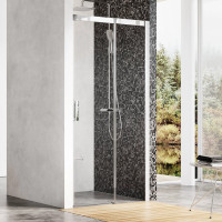 Душові двері двохелементні MSD2-120 R Transparent, (0WPG0C00Z1) RAVAK