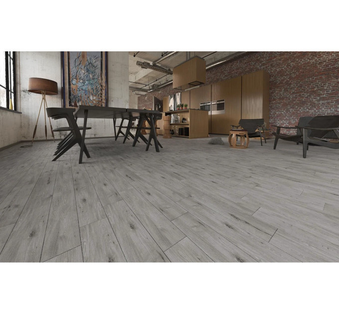 Плитка керамогранітна Alpina Wood світло-сірий RECT 198x1198x10 Golden Tile