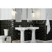 Плитка стінова The Wall чорний 100x300x7 Golden Tile