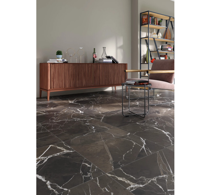 Плитка керамогранітна ZRXFM9BR Fiera Del Marmo Pulpis Black 600x600x9,2 Zeus Ceramica