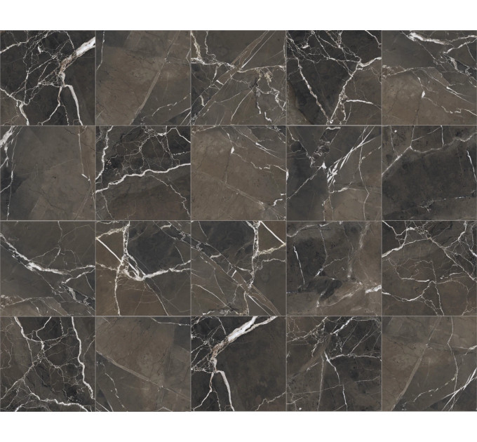 Плитка керамогранітна ZRXFM9BR Fiera Del Marmo Pulpis Black 600x600x9,2 Zeus Ceramica