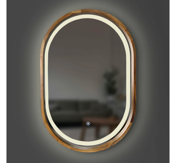 Дзеркало Freedom Slim LED 450x750 Natural Walnut Luxury Wood