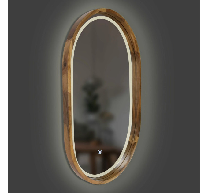 Дзеркало Freedom Slim LED 450x750 Natural Walnut Luxury Wood