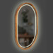 Дзеркало Freedom Slim LED 550x850 Mahogany Luxury Wood