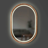 Дзеркало Freedom Slim LED 550x850 Mahogany Luxury Wood