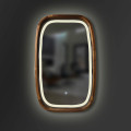 Дзеркало New Art Slim LED 550x850 Natural Walnut Luxury Wood