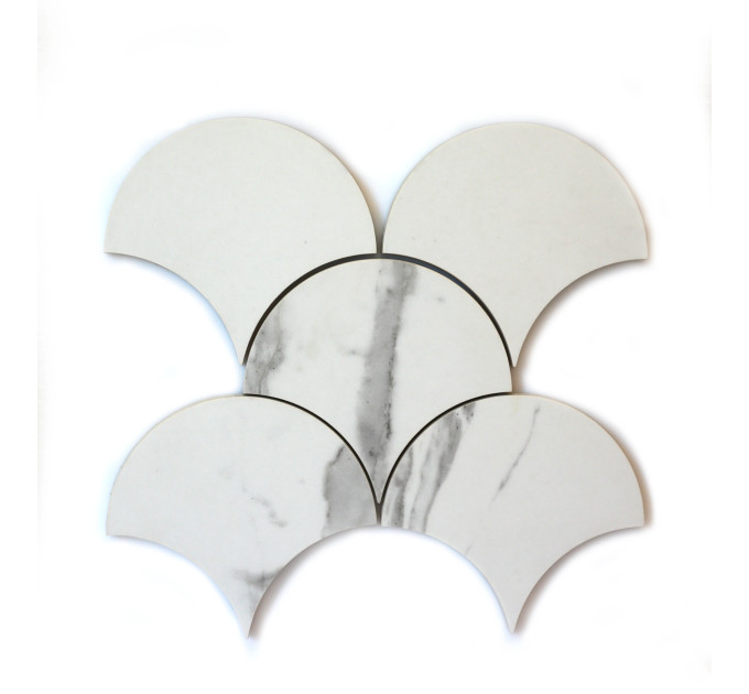 Мозаїка Scales CM 3115 SC Speccio Carrara 136x147x10 Котто Кераміка