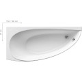 Ванна асиметрична ліва AVOCADO 150x75 L, RAVAK
