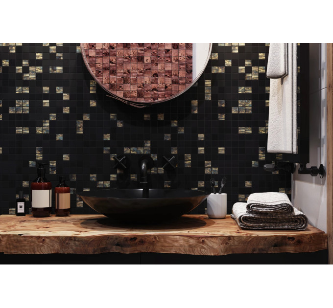Мозаїка GMP 0825041 С2 Print 40-Black MATT 300300x8 Котто Кераміка