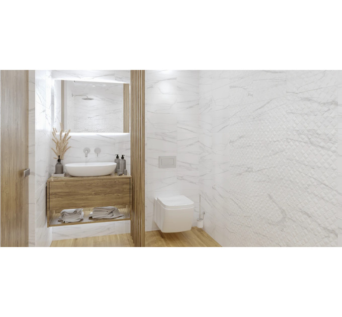 Плитка стінова 862051 Elba Сірий 25x40 код 2043 Голден Тайл