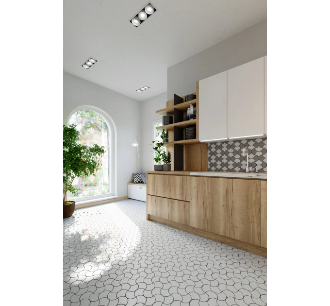 Мозаїка SCALES SC 6024 White 240x240x9 0,037 м2 Кераміка Лео