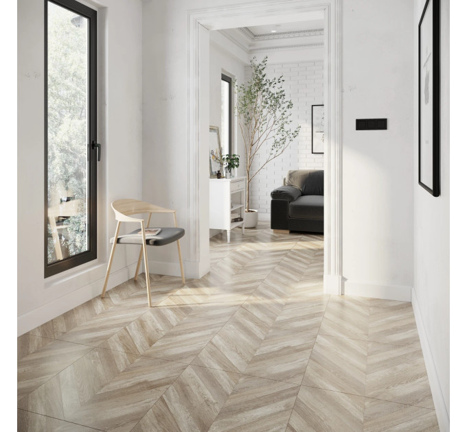 Плитка керамогранітна Parquet коричневий 607x607x10 Golden Tie