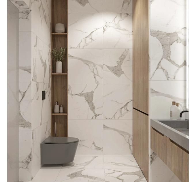 Плитка керамогранітна ZRXSR1BR Statuario White 600x600x9,2 Zeus Ceramica