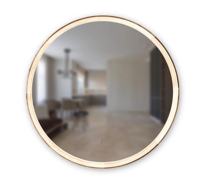 Дзеркало Solar Eclipse 80 Natural Walnut Luxury Wood