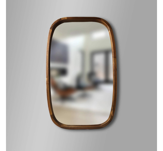 Дзеркало New Art Slim 500x800 Natural Walnut Luxury Wood