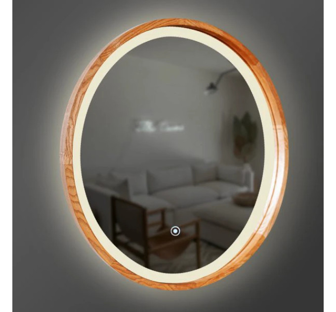 Дзеркало Perfection Slim LED D650 Mahogany Luxury Wood