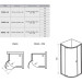 Душова кабіна напівкругла PIVOT PSKK3-90 Transparent, (37677100Z1) RAVAK