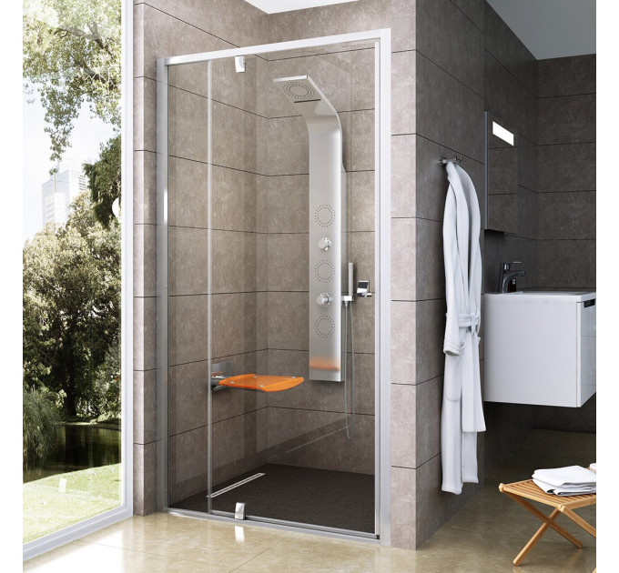 Душові двері двохелементні PDOP2-100 Transparent, (03GA0C00Z1) RAVAK