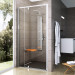 Душові двері двохелементні PDOP2-100 Transparent, (03GA0C00Z1) RAVAK