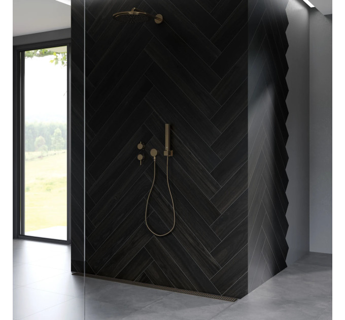 Плитка підлогова ZZXRV9BR Ravello Black 15x90 код 8815 Zeus Ceramica