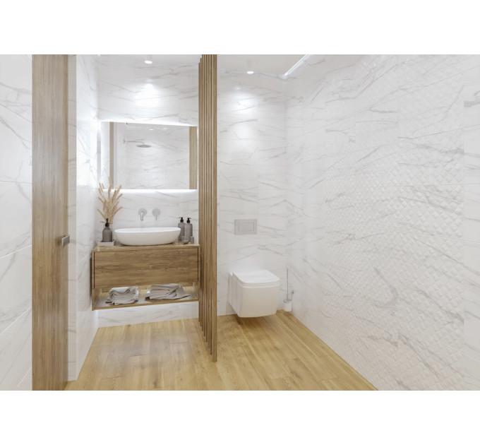 Плитка стінова 862061 Elba Сірий STR 25x40 код 2074 Голден Тайл