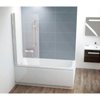 Шторка для ванни одноелементна CVS1-80 L Transparent, (7QL40C00Z1) RAVAK
