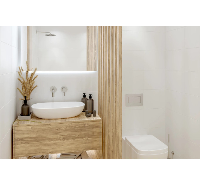Плитка стінова 000141 Біла Білий STR 25x40 код 3851 Голден Тайл