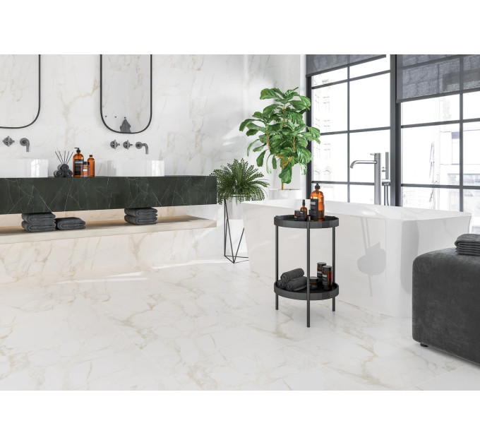 Плитка керамогранітна Imperial білий 607x607x10 Golden Tile