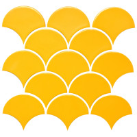 Мозаїка SCALES SC 6025 Dark Yellow 240x240x9 0,037 м2 Кераміка Лео