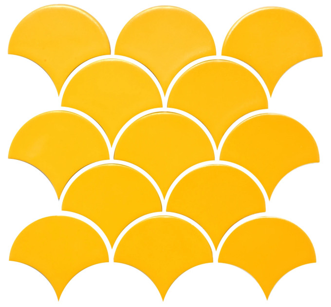 Мозаїка SCALES SC 6025 Dark Yellow 240x240x9 0,037 м2 Кераміка Лео
