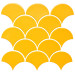 Мозаїка SCALES SC 6025 Dark Yellow 240x240x9 0,037 м2 Кераміка Лео