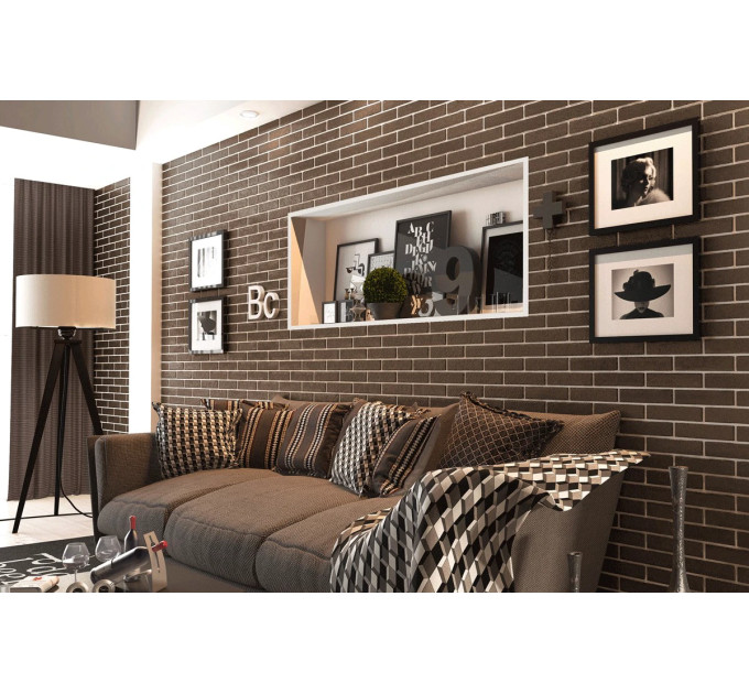 Плитка фасадна The Strand коричневий Slim 60x250x6 Golden Tile