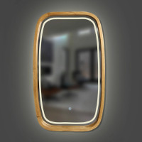 Дзеркало New Art Slim LED 550x850 Natural Oak Luxury Wood