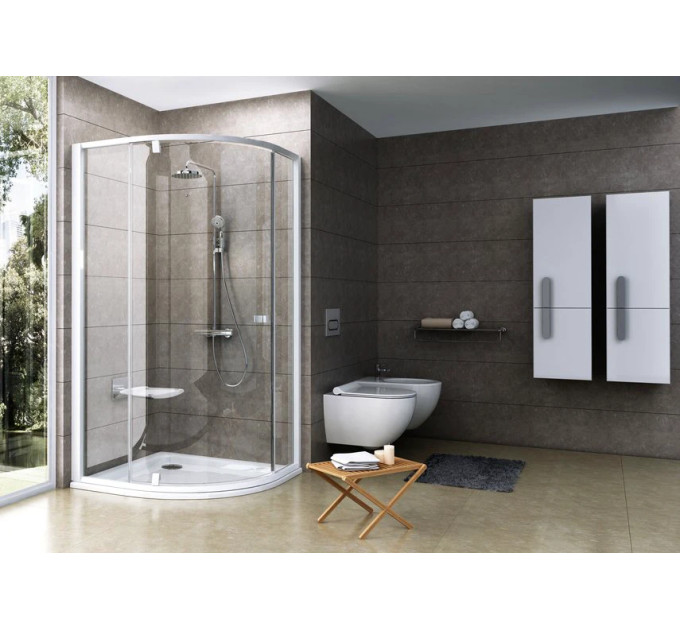 Душова кабіна напівкругла PIVOT PSKK3-90 Transparent, (37677101Z1) RAVAK