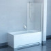 Шторка для ванни нерухома одноелементна PVS1-80 Transparent (79840C00Z1), RAVAK