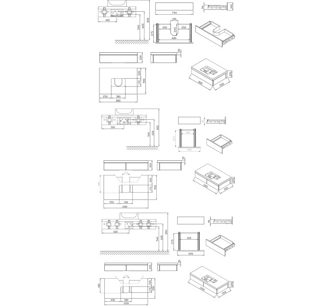 Шафка під умивальник SD 1000 FORMY oak, RAVAK