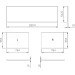 Панель до ванни фронтальна 180 City Slim, (X000001060) RAVAK