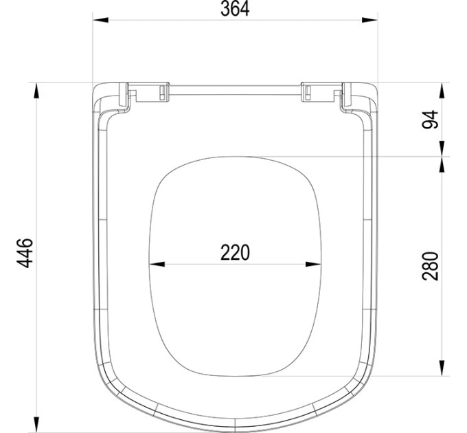 Кришка для унітаза CLASSIC SoftClose (X01672), RAVAK