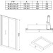 Душові двері двохелементні BLDZ2-80 Transparent, RAVAK