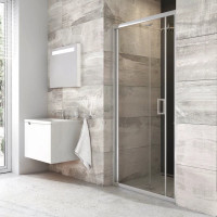 Душові двері двохелементні BLDZ2-80 Transparent, RAVAK