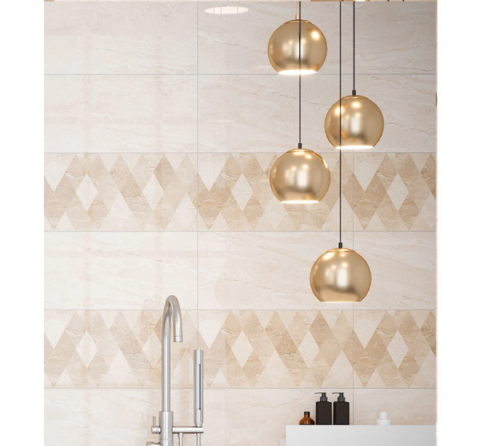 Плитка стінова 8М1051 Marmo Milano Бежевий 30x60 код 2437 Голден Тайл