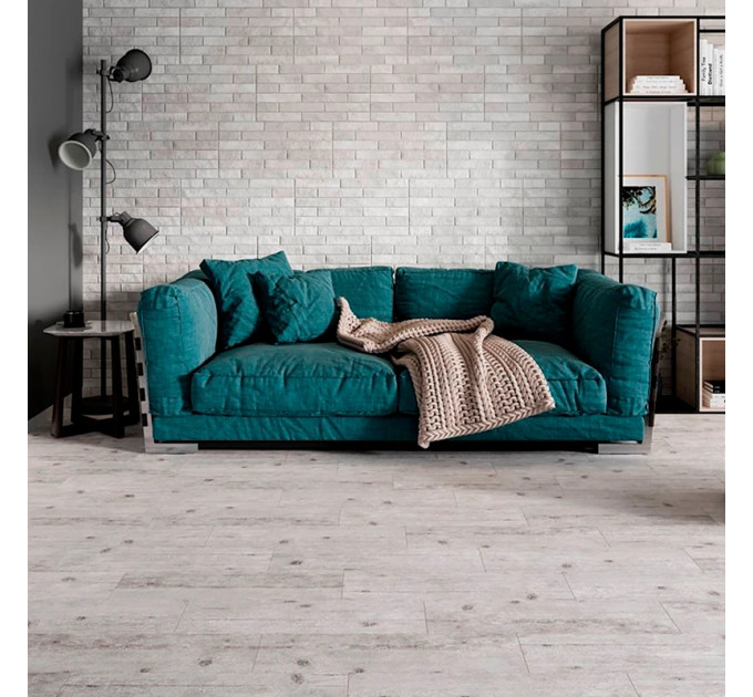 Плитка підлогова Shinewood White 18,5x59,8 код 5083 Церсаніт