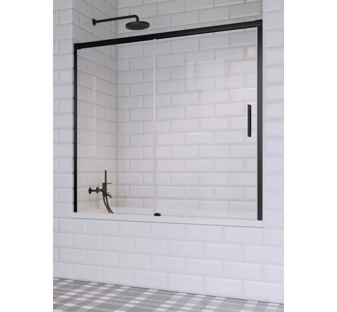 Двері для ванни Idea Black PN DWJ 180 L RADAWAY